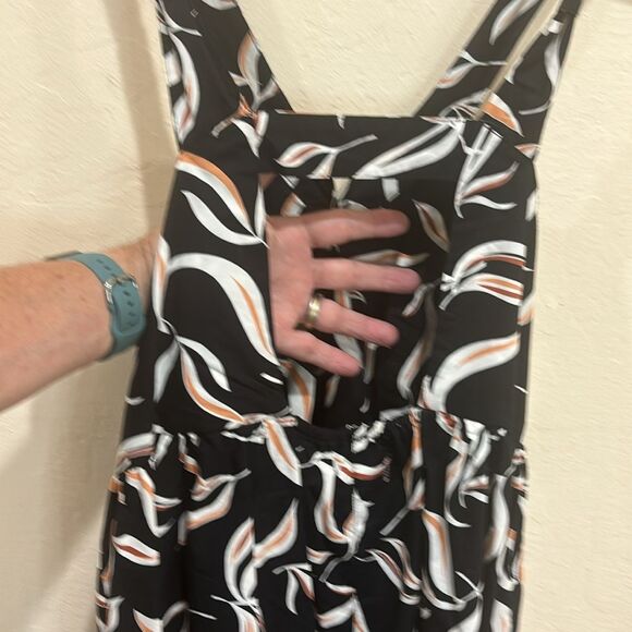 Anthropologie Hei Hei Palma Tropical Print Open Back Cotton Romper ~ M - Picture 7 of 14